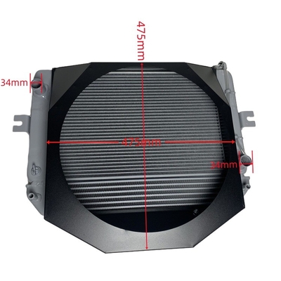 قطعات فولکلور K9DH2-10101LD رادیاتور هیدرولیک برای HELI CPCD30 خاکستری
