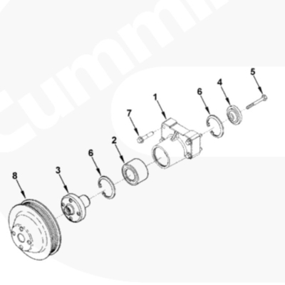 3926855 کامینز قطعات موتور 6CT ISC ISL QSC QSL فن پلی برای فورتکلفت مدل CPCD100-300