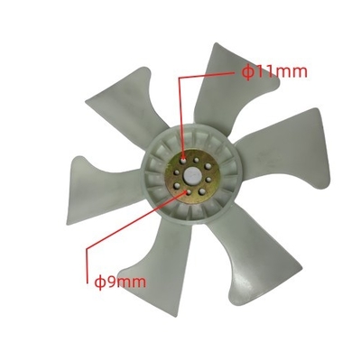 مواد غذایی و نوشیدنی قطعات لیفتراک رادیاتور فن تیغه پلاستیکی برای ISUZU 4JG2 8-94483-894-0