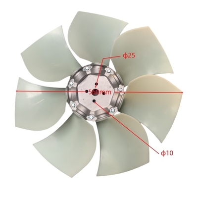 تیغه فن رادیاتور پلاستیکی فولادی H5T01-00501 برای قطعات QSF3.8 QSB4.5 لیفتراک