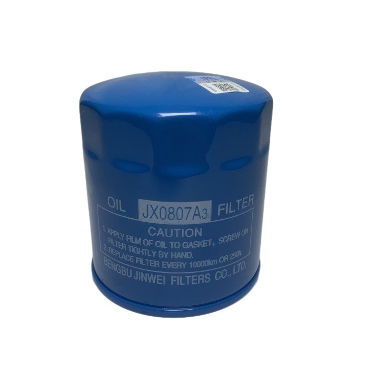 طول عمر کار بخش های لیفتراک فلتر روغن JX0807A3 برای HL 3T 12163-82301